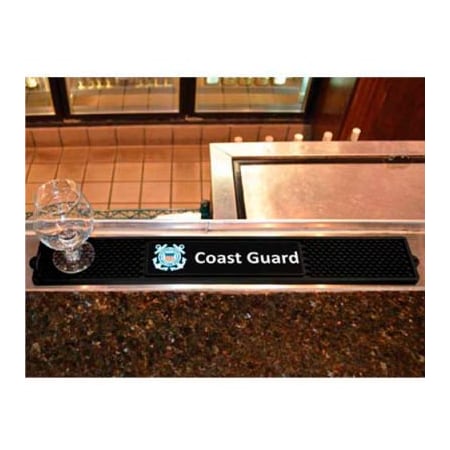 Fanmats FanMats Drink Mat, Military - U.S. Coast Guard, 3-1/4 x 24 x 1 15678